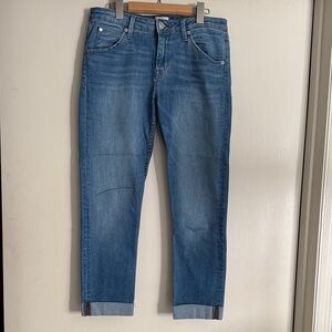Hudson Jeans Classic Blue Cropped Denim